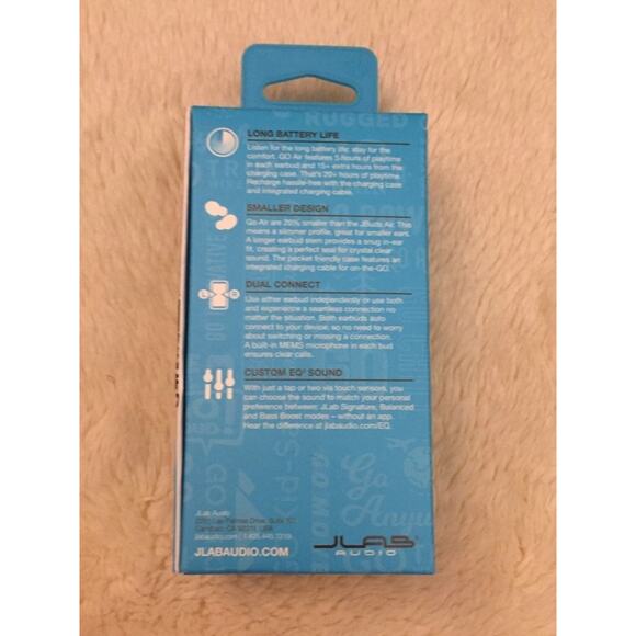 JLab GO Air True Wireless Earbuds-Navy - Picture 2 of 3